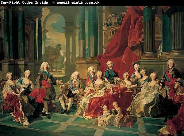 Louis Michel van Loo Philip V of Spain and his family